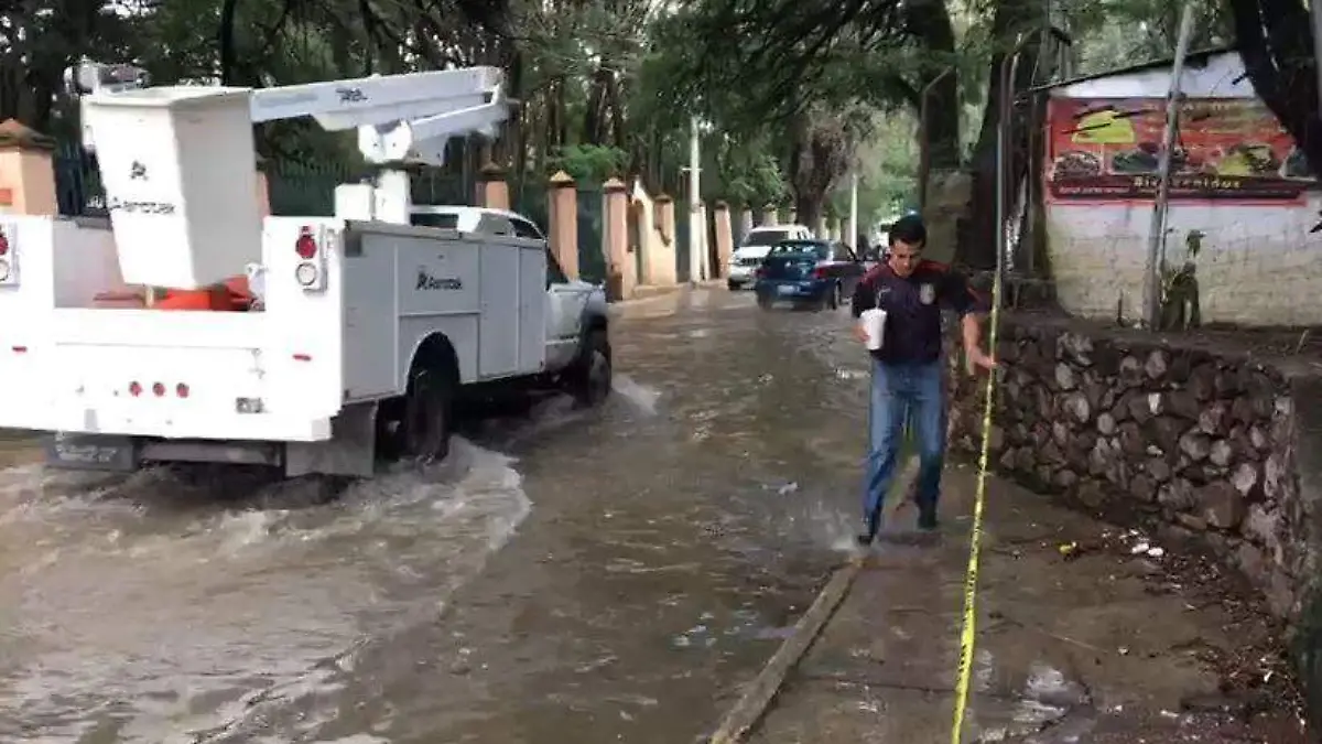 calles inundadas tequis